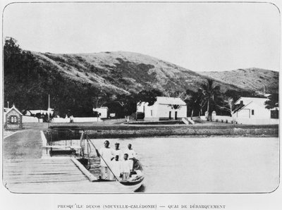 Nuova Caledonia, Penisola di Ducos, il molo, da La Depeche Coloniale, 1903 da French Photographer